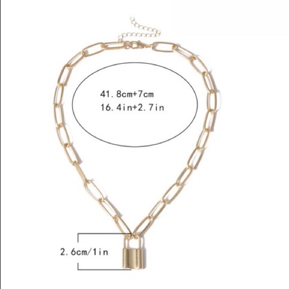 3/$30 🔒 Lock Chain Necklace - Picture 5 of 5